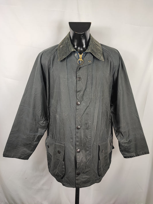 Barbour Giacca Beaufort vintage blu C42/107 cm - Man Navy Vintage Beaufort C42 Waxed jacket size Large