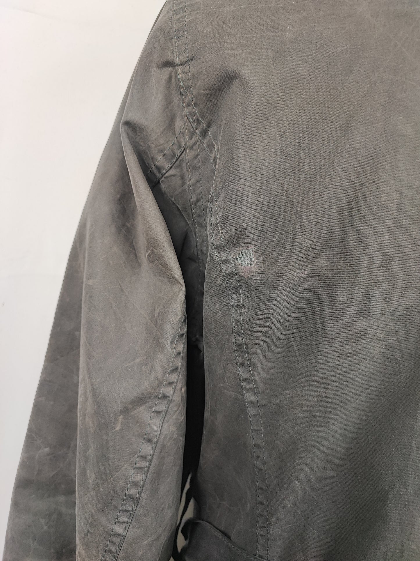 Giacca Barbour Blu Newmarket mac cerato Donna Tg.40 Navy Wax Lady Jacket Size UK10 Small