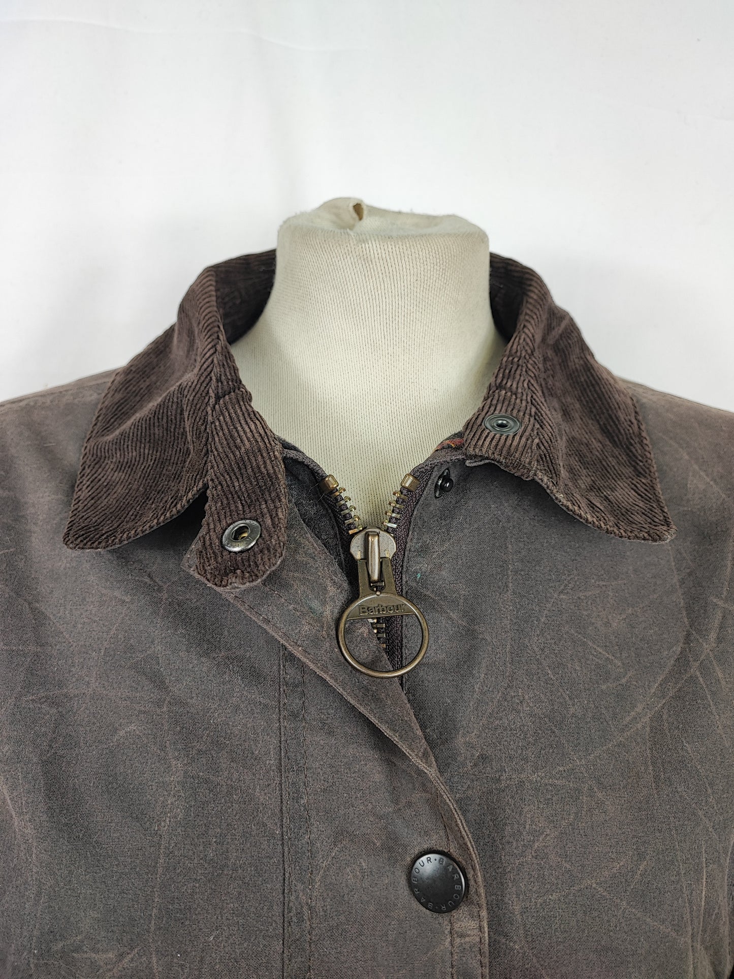 Giacca Barbour Newmarket donna marrone UK10 Small Lady Brown Newmarket jacket Size Uk10
