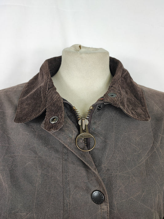 Giacca Barbour Newmarket donna marrone UK10 Small Lady Brown Newmarket jacket Size Uk10