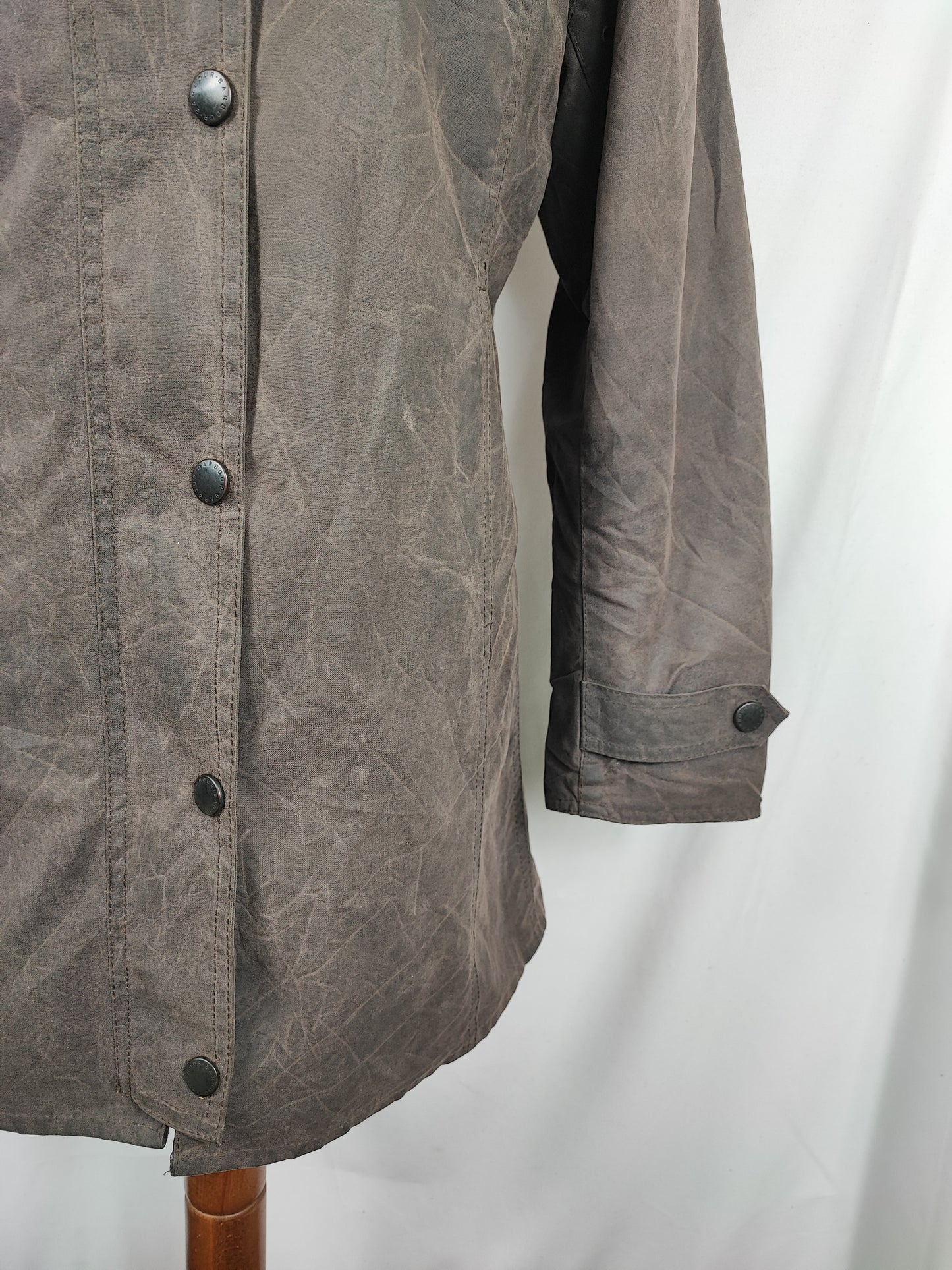 Giacca Barbour Newmarket donna marrone UK10 Small Lady Brown Newmarket jacket Size Uk10
