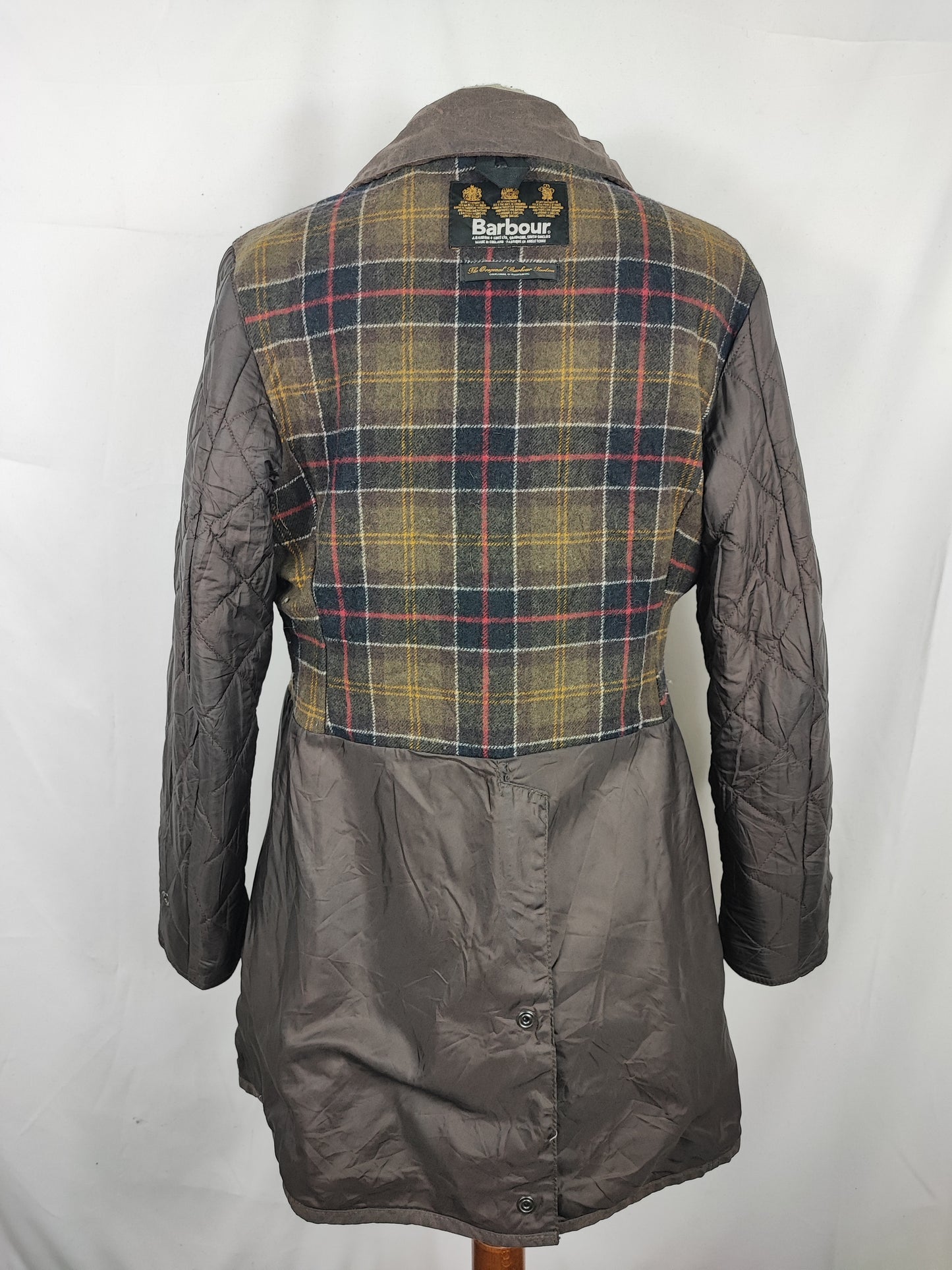 Giacca Barbour Newmarket donna marrone UK10 Small Lady Brown Newmarket jacket Size Uk10