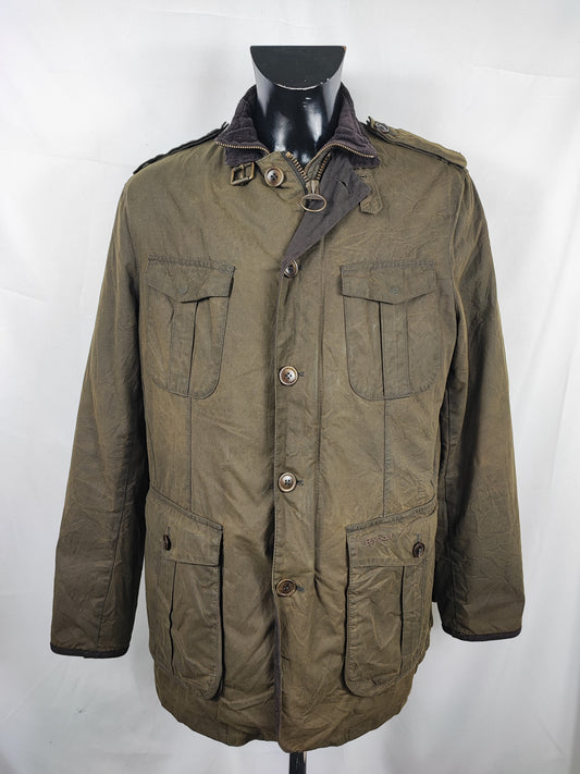 Giacca Barbour da uomo verde cerata Large - Man wax Dock jacket olive color size Large