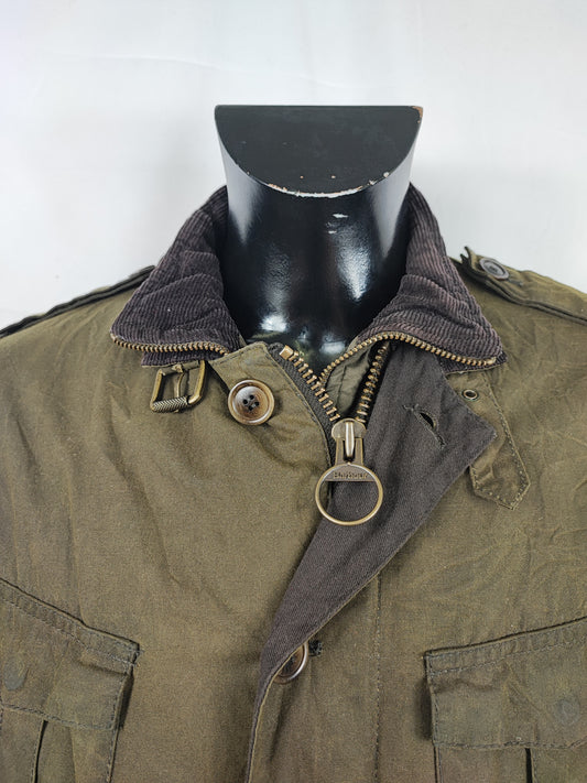 Giacca Barbour da uomo verde cerata Large - Man wax Dock jacket olive color size Large