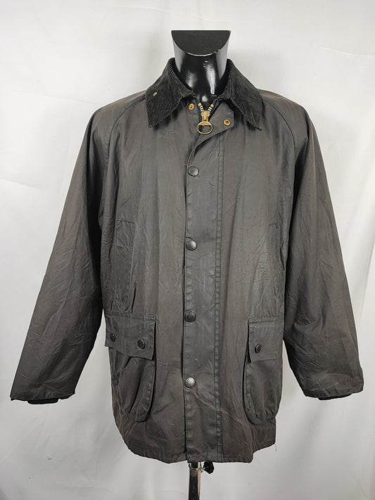 Barbour Giacca Bedale nero vintage C42/107 CM Black Waxed Bedale Jacket Size Large