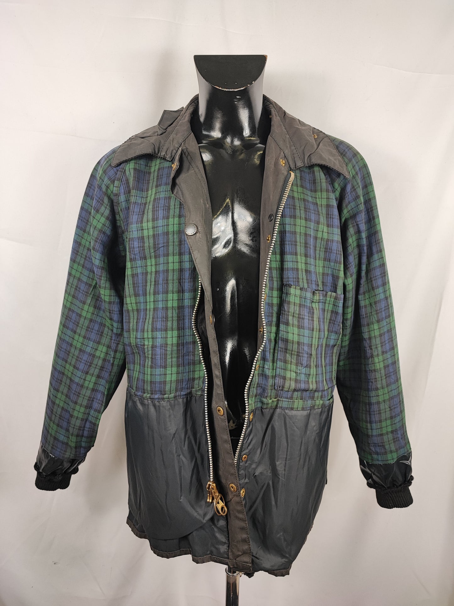 Barbour Giacca Bedale nero vintage C42/107 CM Black Waxed Bedale Jacket Size Large