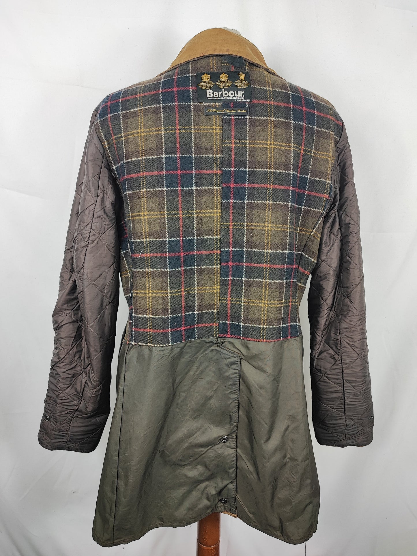 Barbour beige da donna Newmarket UK 14 tg.44 Beige wax Newmarket lady coat size uk14