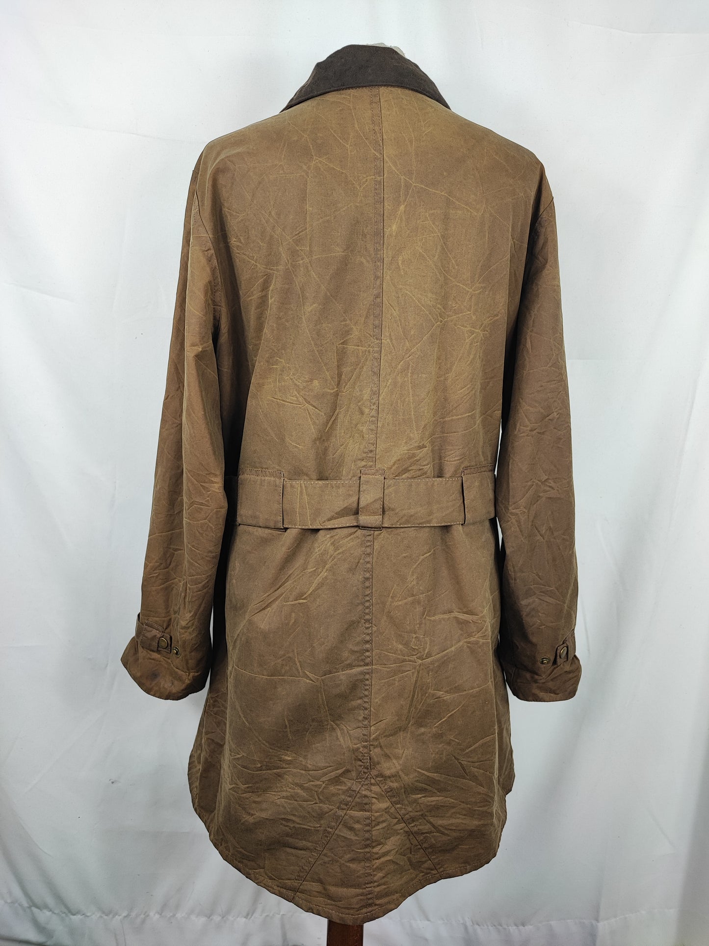 Giacca Barbour unisex beige cerato UK16 Tg.46 Waxed Newhampton Beige Jacket size uk16