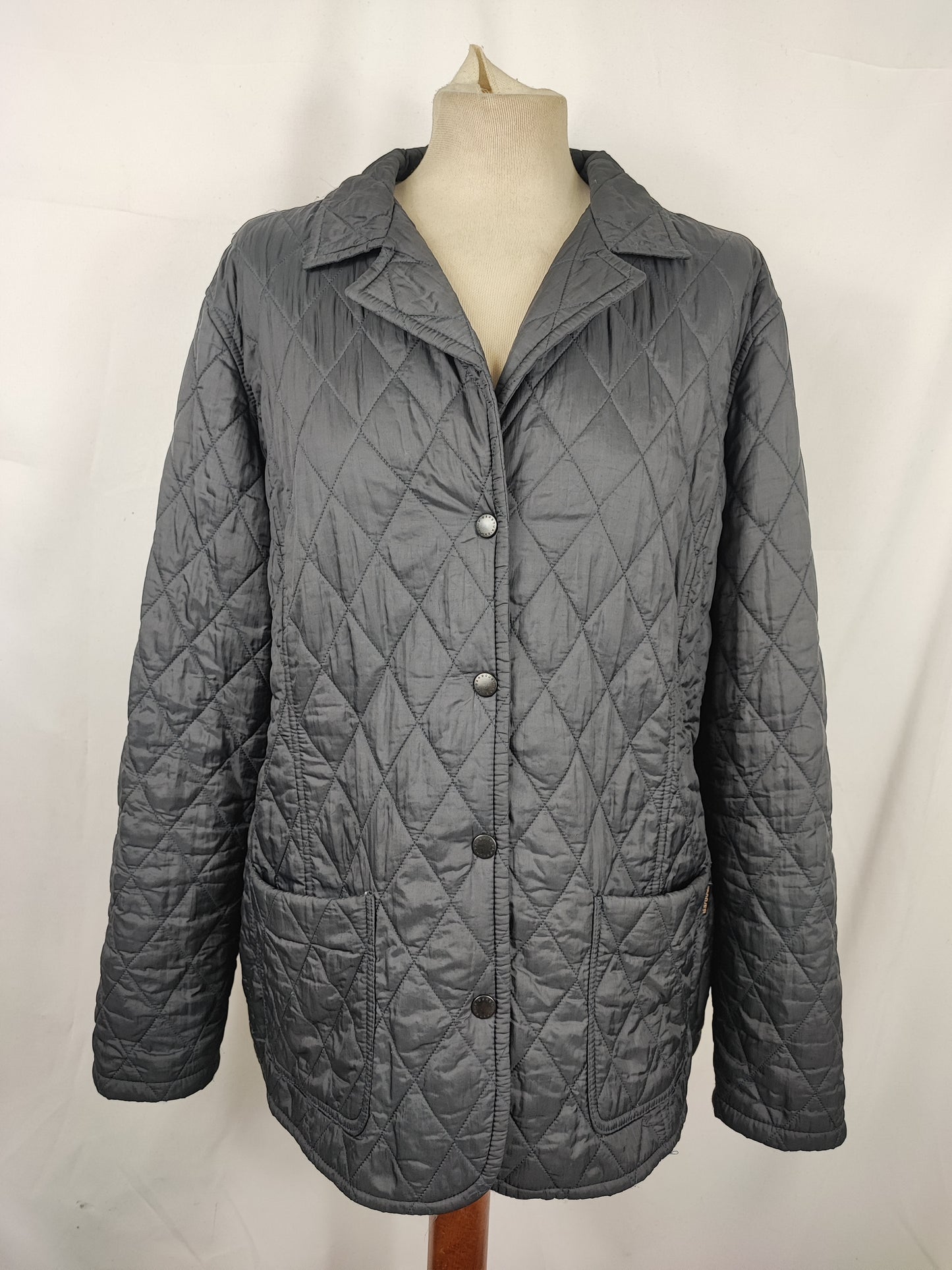 Giacca a vento Barbour Donna/ Unisex blu Uk16 tg.44/46 Quilted Navy jacket size M/L