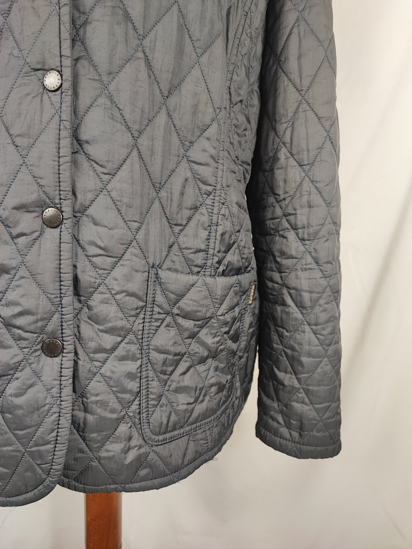 Giacca a vento Barbour Donna/ Unisex blu Uk16 tg.44/46 Quilted Navy jacket size M/L