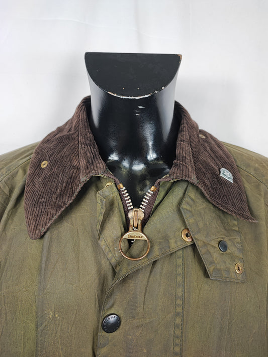 Giacca Barbour Vintage Gamefair Verde C42/107 cm Green Wax Gamefair Jacket c42 Size Large