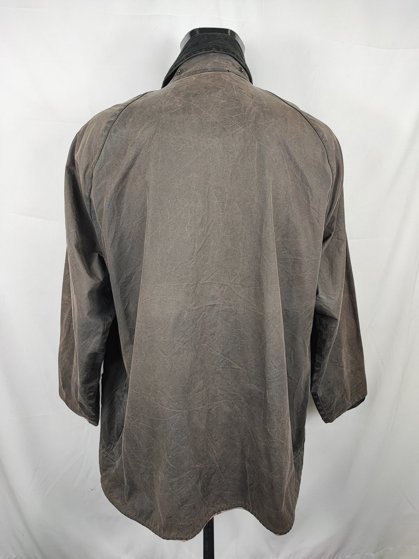 Barbour Giacca Beaufort vintage nero C46/117cm - Man Black Beaufort Waxed jacket XL