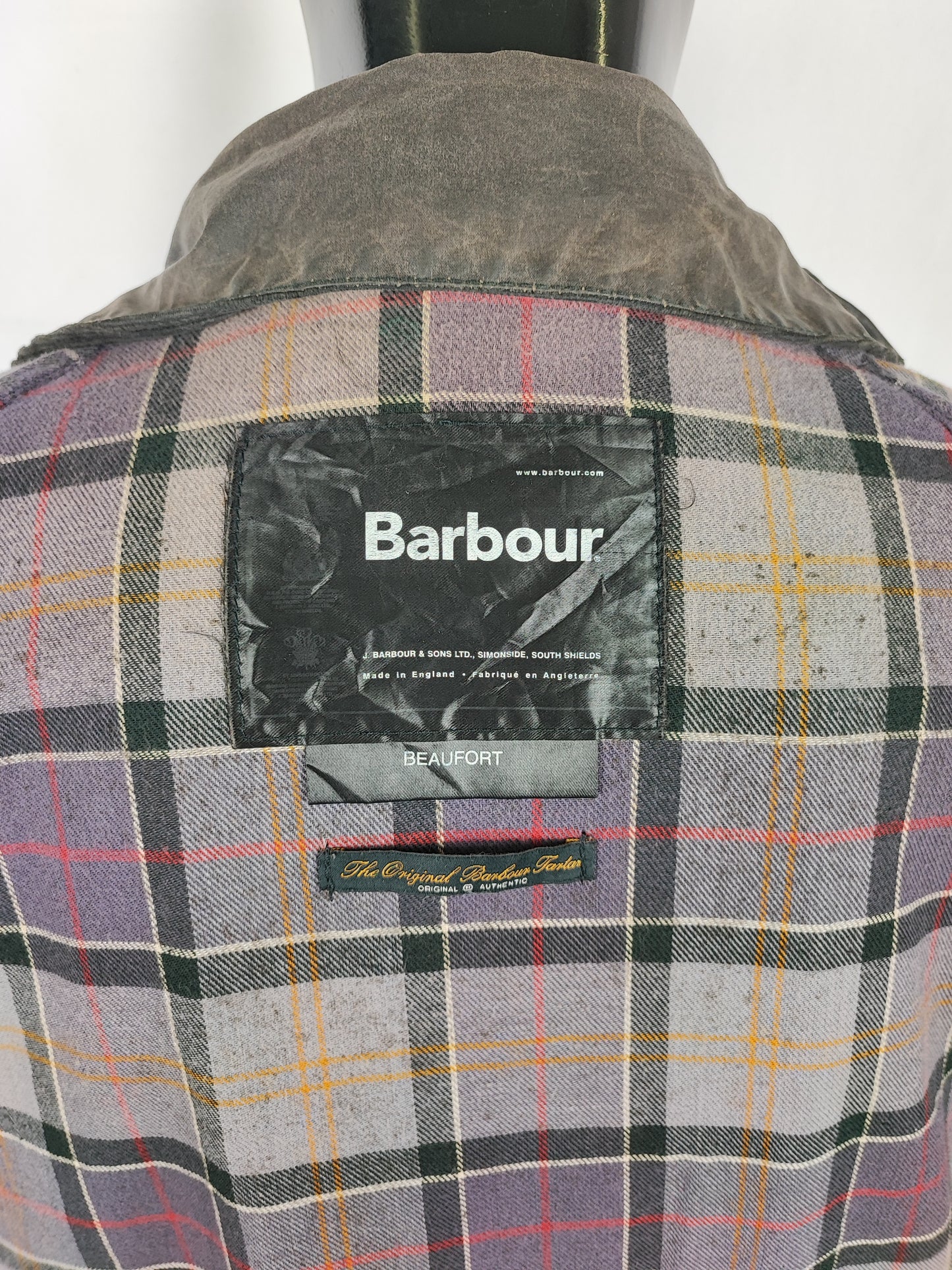 Barbour Giacca Beaufort vintage nero C46/117cm - Man Black Beaufort Waxed jacket XL