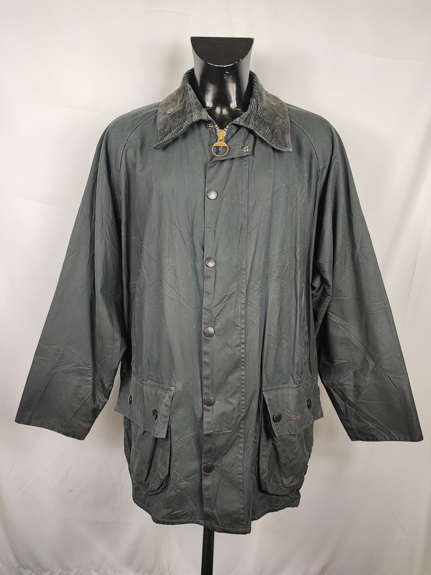Barbour Giacca Beaufort recente blu C46/117cm - Navy Beaufort Waxed jacket XLarge