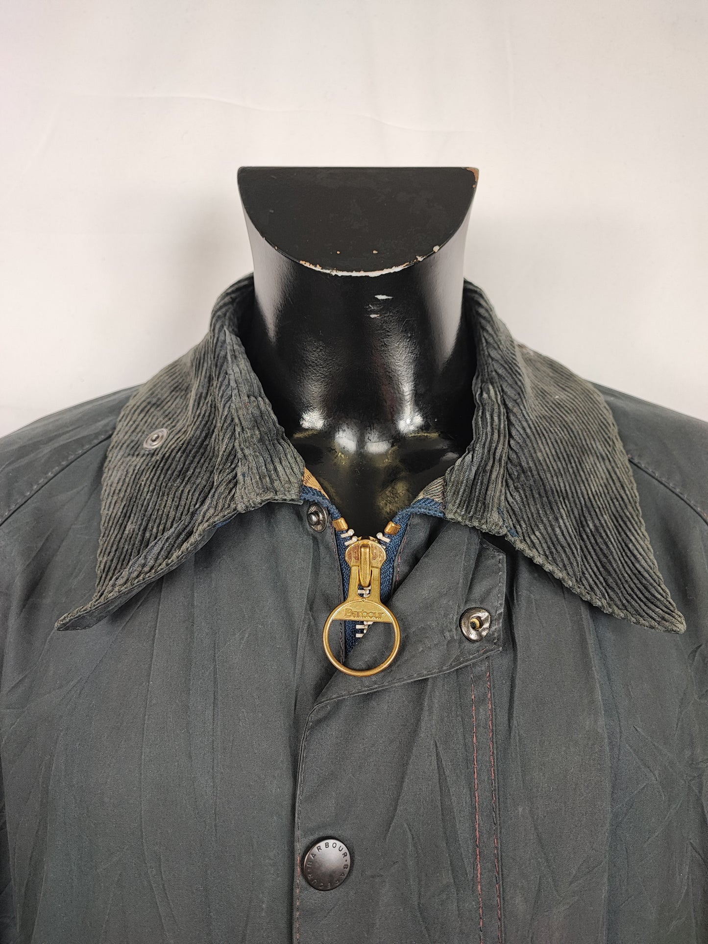 Barbour Giacca Beaufort recente blu C46/117cm - Navy Beaufort Waxed jacket XLarge