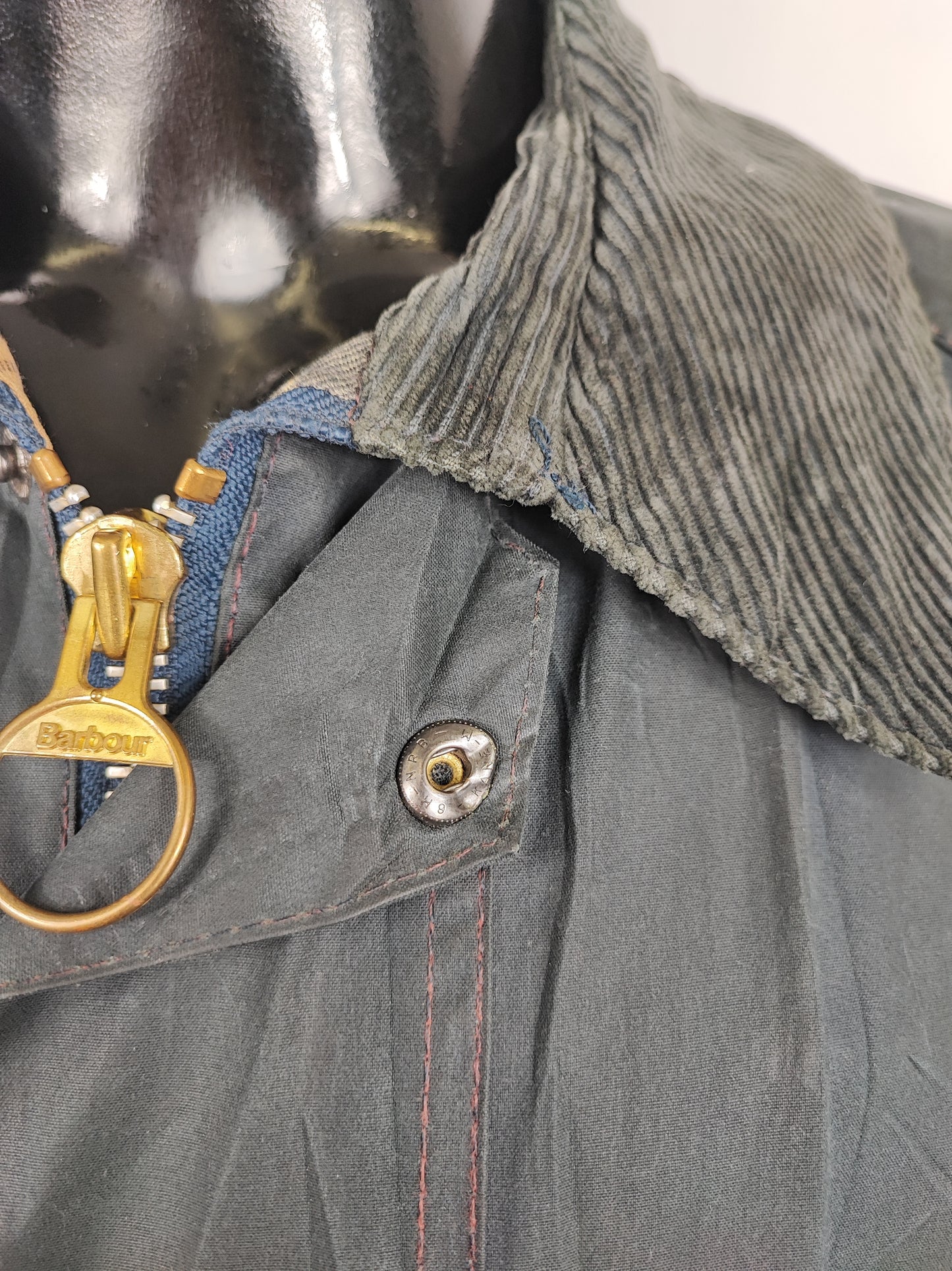 Barbour Giacca Beaufort recente blu C46/117cm - Navy Beaufort Waxed jacket XLarge