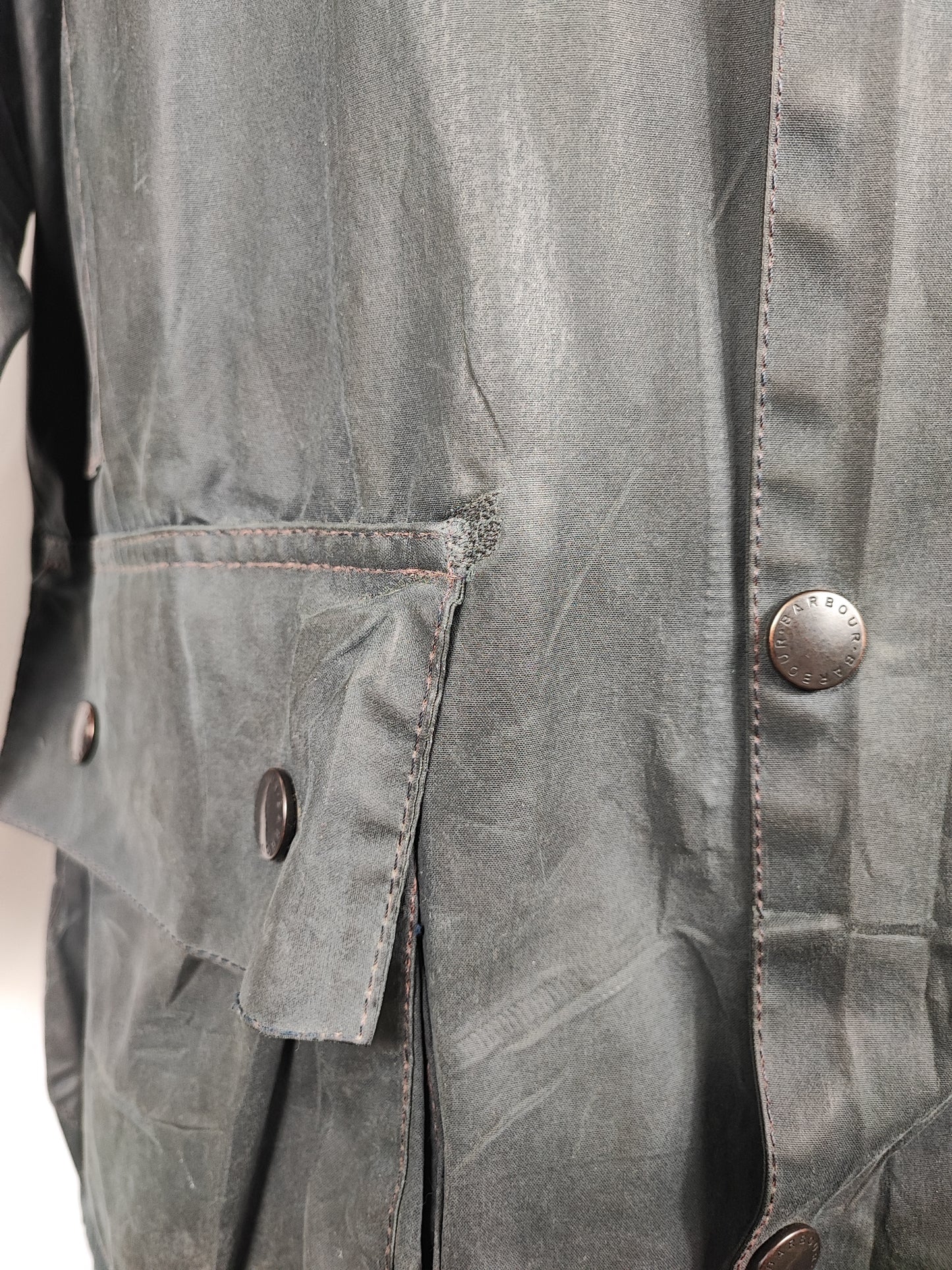 Barbour Giacca Beaufort recente blu C46/117cm - Navy Beaufort Waxed jacket XLarge