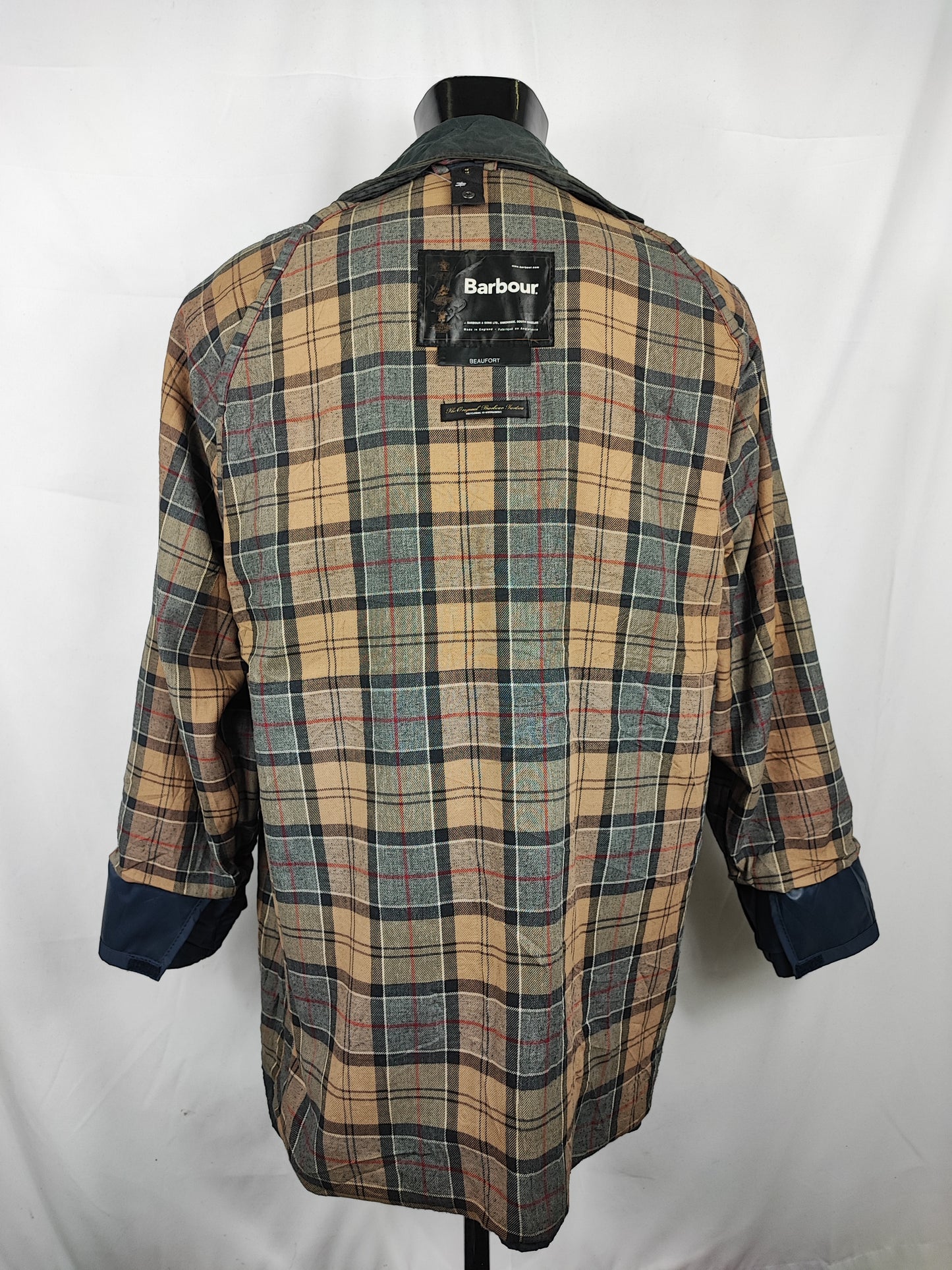 Barbour Giacca Beaufort recente blu C46/117cm - Navy Beaufort Waxed jacket XLarge