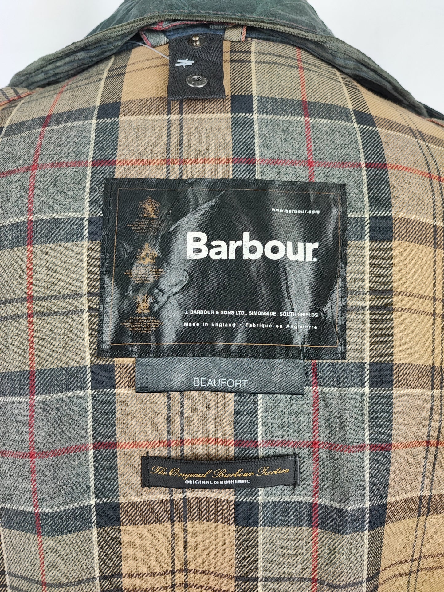 Barbour Giacca Beaufort recente blu C46/117cm - Navy Beaufort Waxed jacket XLarge