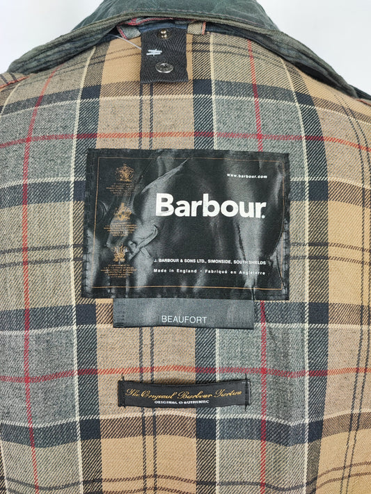 Barbour Giacca Beaufort recente blu C46/117cm - Navy Beaufort Waxed jacket XLarge