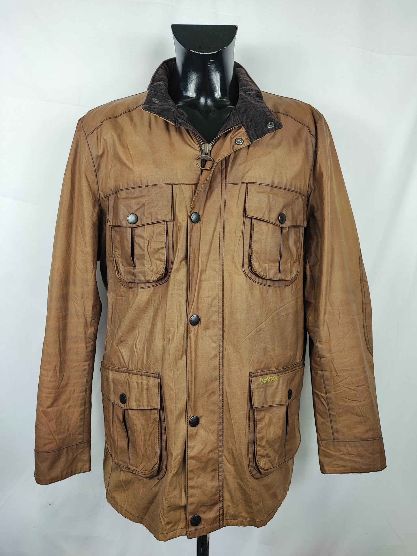 Barbour Giacca Uomo SMU Corbridge Beige XXL Man Sandstone Waxed Corbridge Jacket 2xl