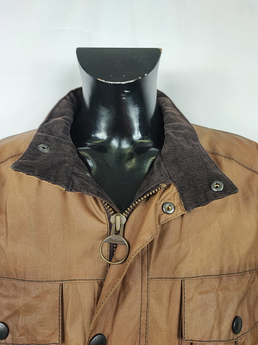 Barbour Giacca Uomo SMU Corbridge Beige XXL Man Sandstone Waxed Corbridge Jacket 2xl