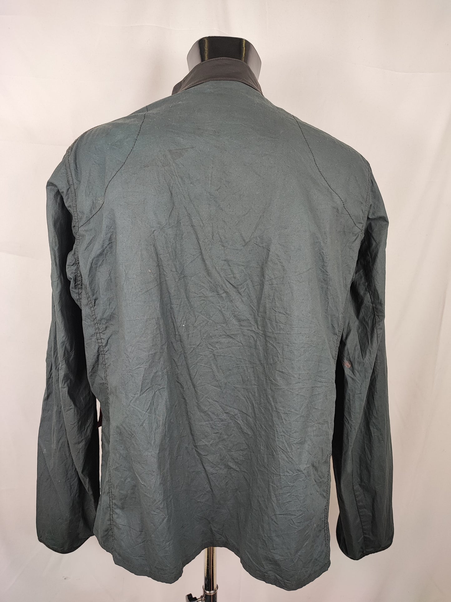 Giacca Uomo Barbour Cerata Blu Steve Mc Queen XXLarge Navy Man Britt Casual Jacket size 2xl