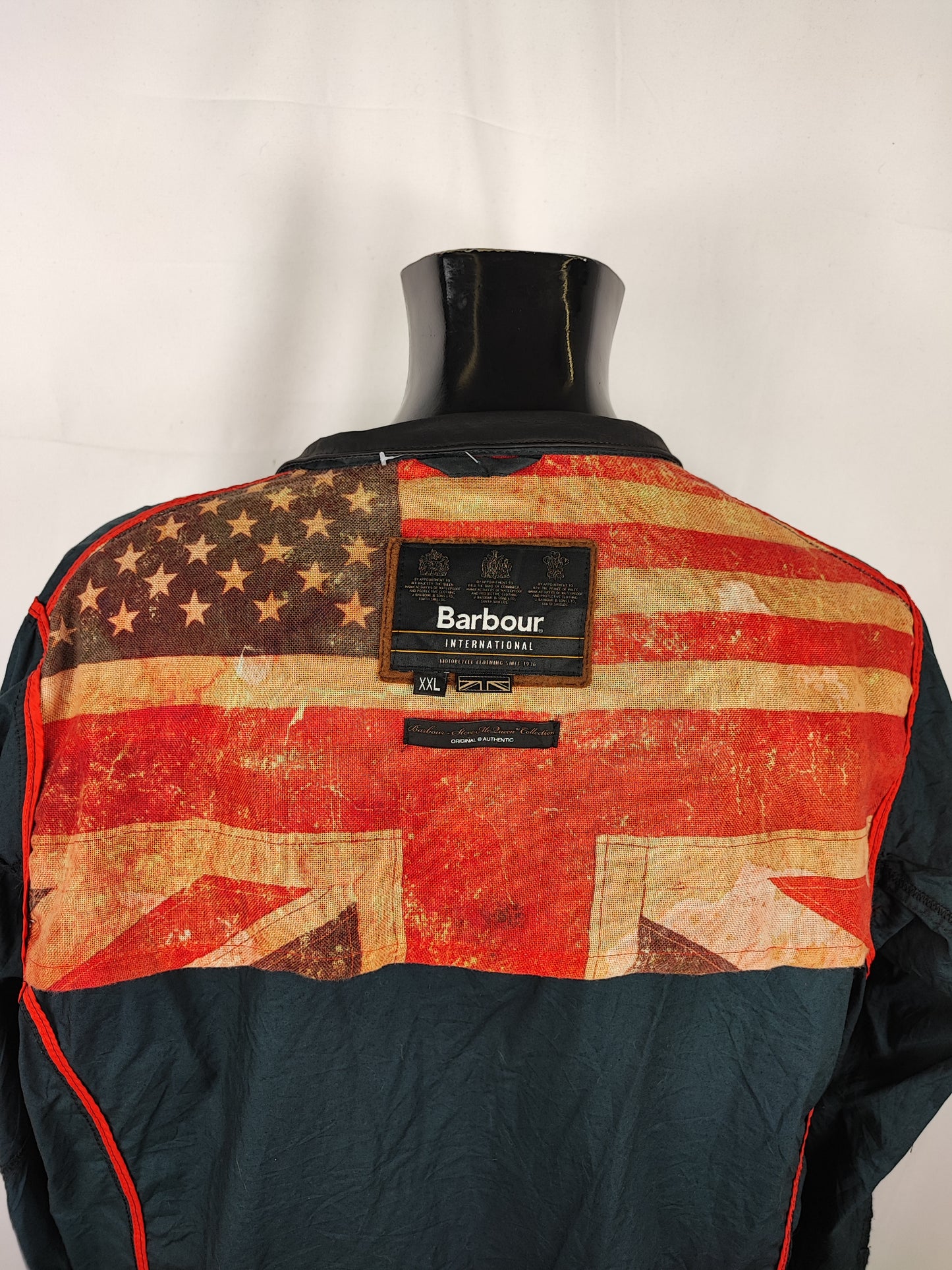 Giacca Uomo Barbour Cerata Blu Steve Mc Queen XXLarge Navy Man Britt Casual Jacket size 2xl