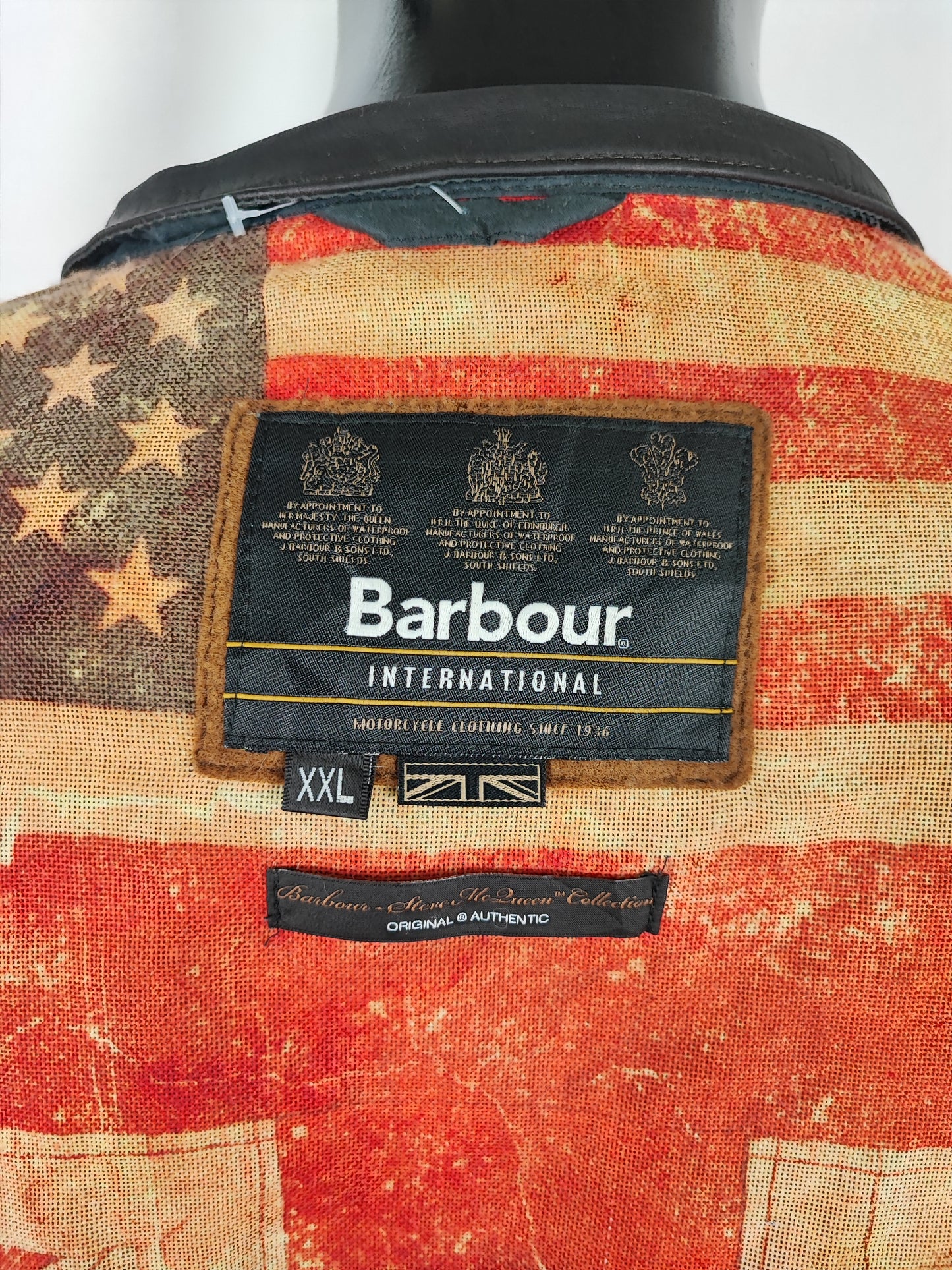 Giacca Uomo Barbour Cerata Blu Steve Mc Queen XXLarge Navy Man Britt Casual Jacket size 2xl