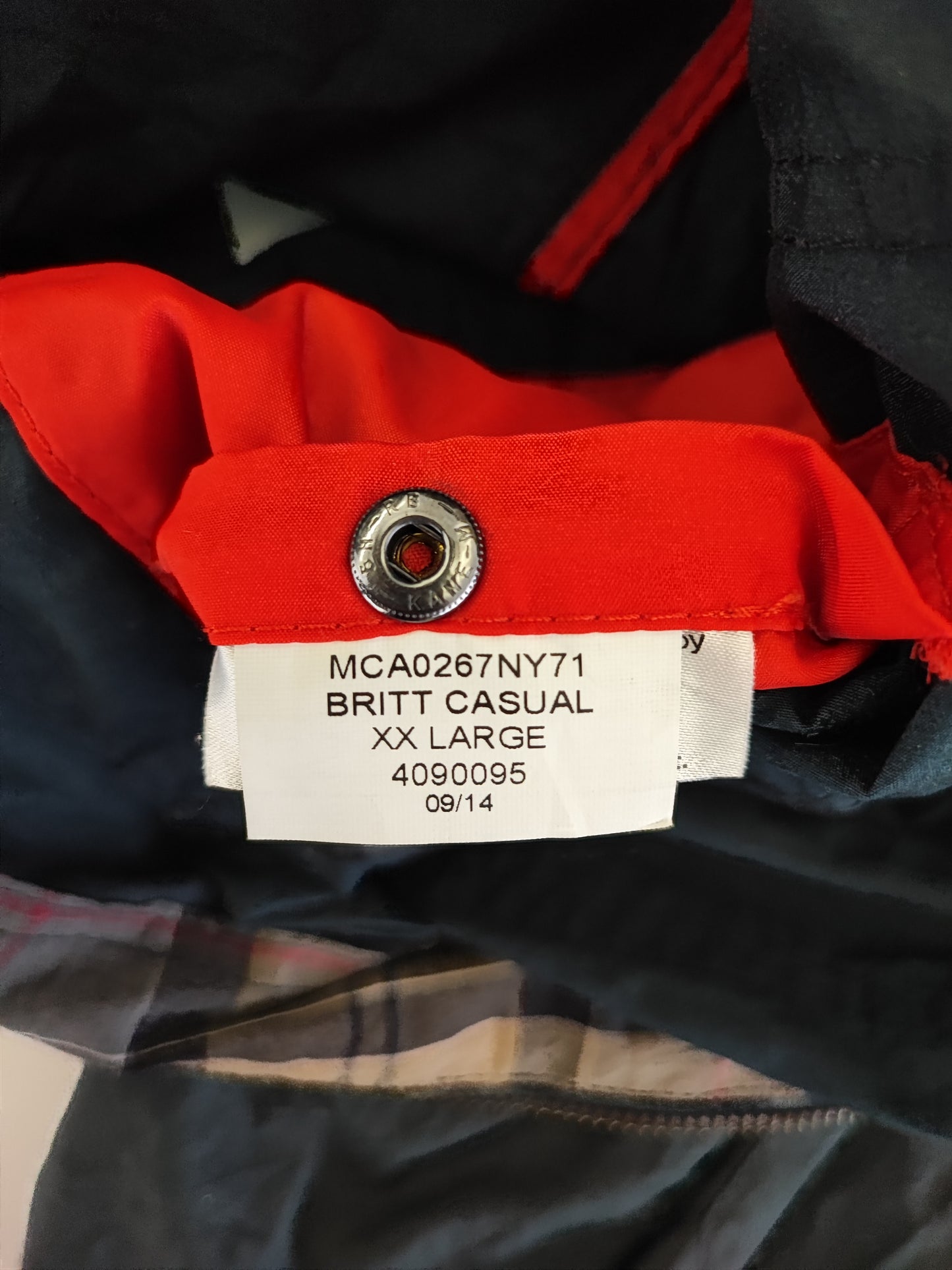 Giacca Uomo Barbour Cerata Blu Steve Mc Queen XXLarge Navy Man Britt Casual Jacket size 2xl