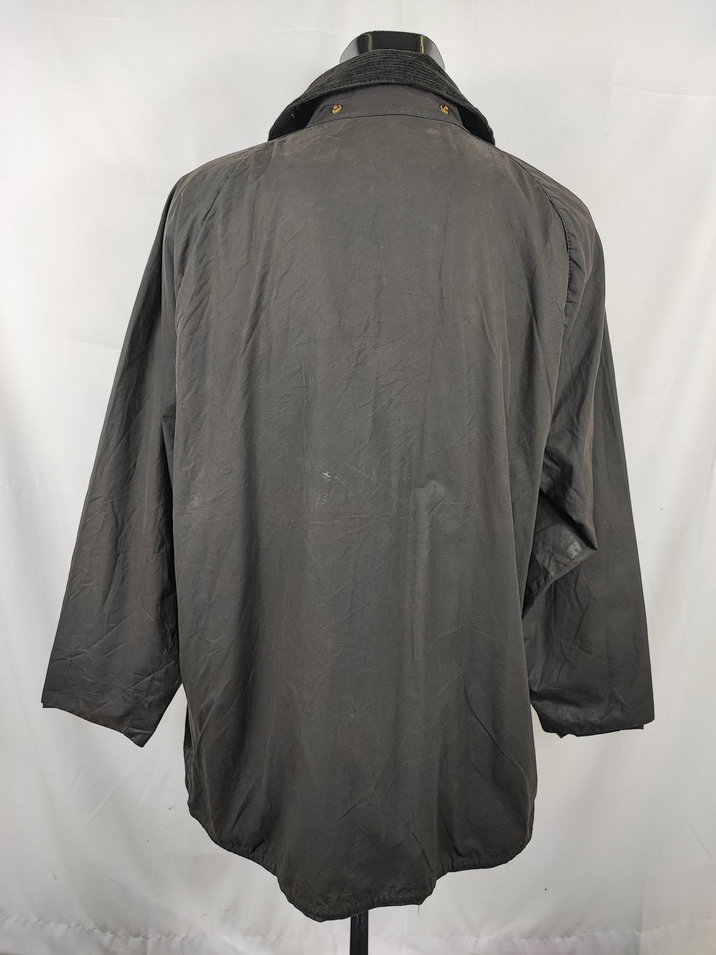 Barbour Giacca Beaufort vintage nero C48/122 cm Black vintage Wax Beaufort jacket XL Comoda