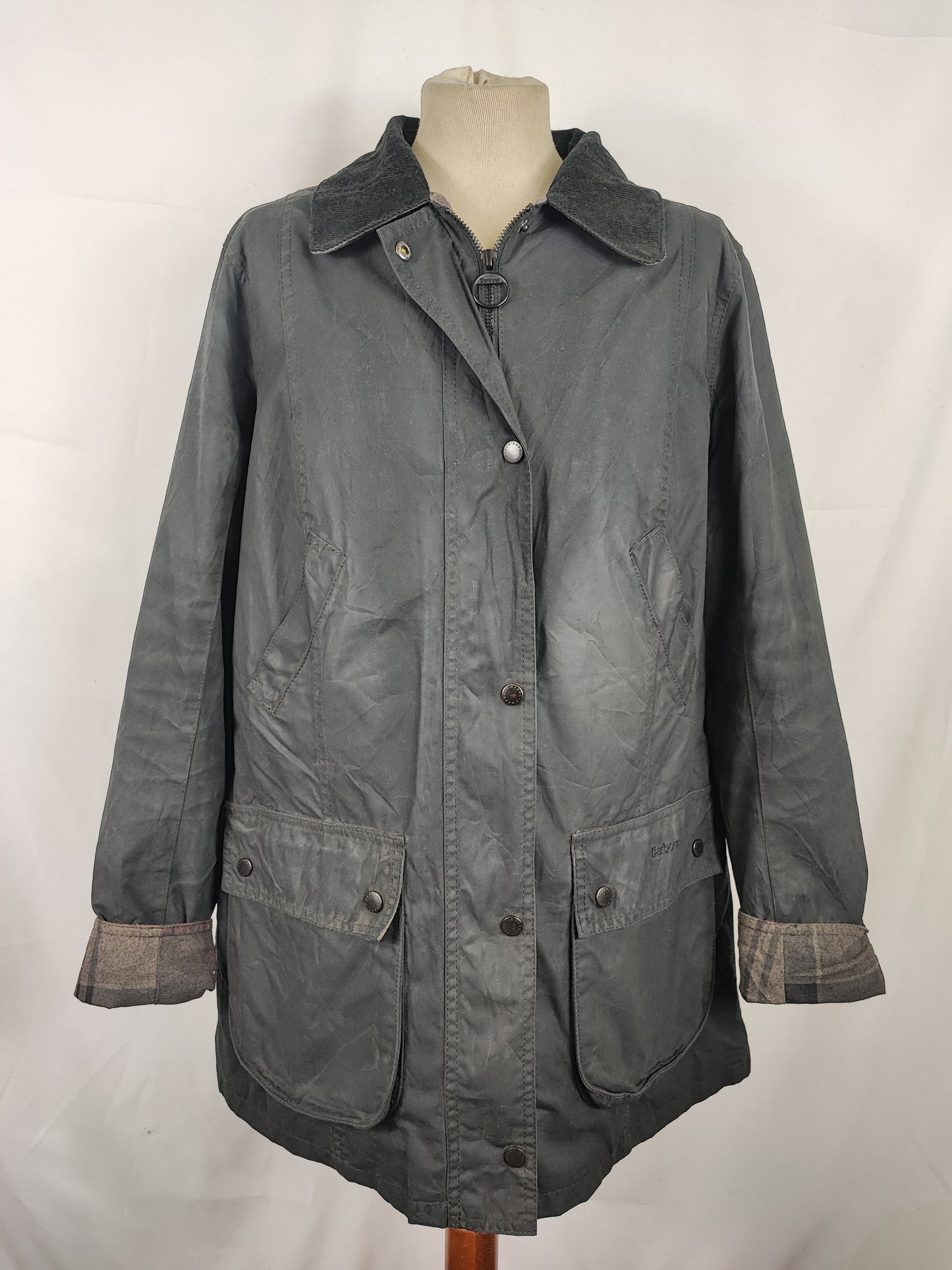 Giacca Barbour Vintage Straiton Nero Uk18 tg.46 ita - Black Straiton Jacket size Uk18