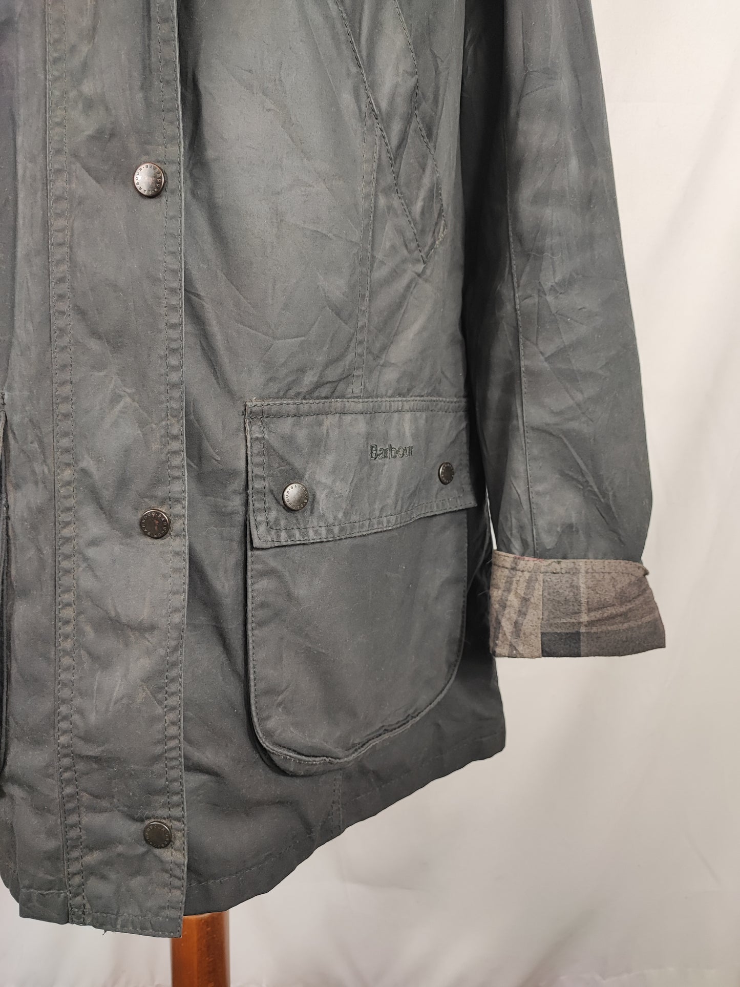 Giacca Barbour Vintage Straiton Nero Uk18 tg.46 ita - Black Straiton Jacket size Uk18