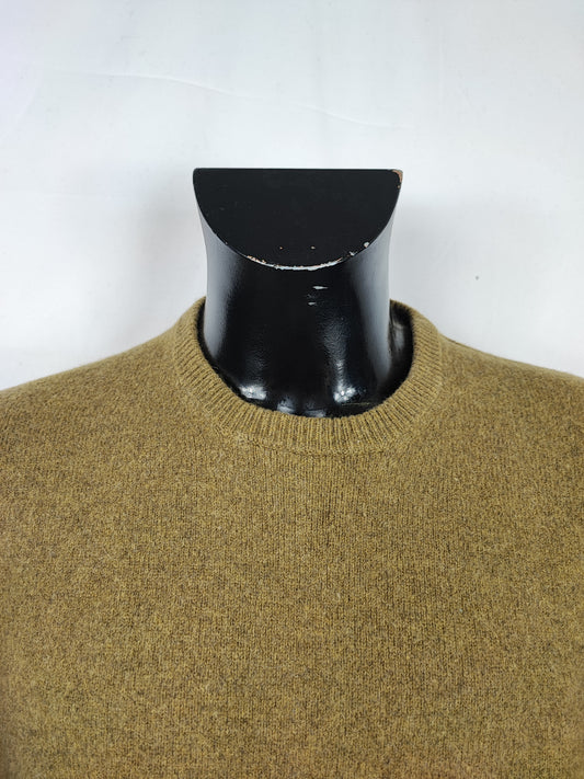 Maglione Barbour da uomo in lana verde chiaro XLarge-Man Green Jumper Size XLarge