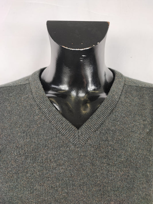 Maglione Barbour da uomo in lana verde scuro Large - Man Green Jumper Size Large