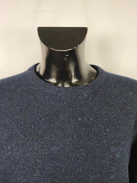 Maglione Barbour da uomo in lana blu XXLarge- Man Navy Jumper Size XXLarge