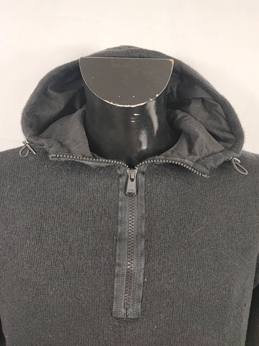 Maglione Barbour da uomo in lana nero Medium- Man Black Wool Jumper Size Medium