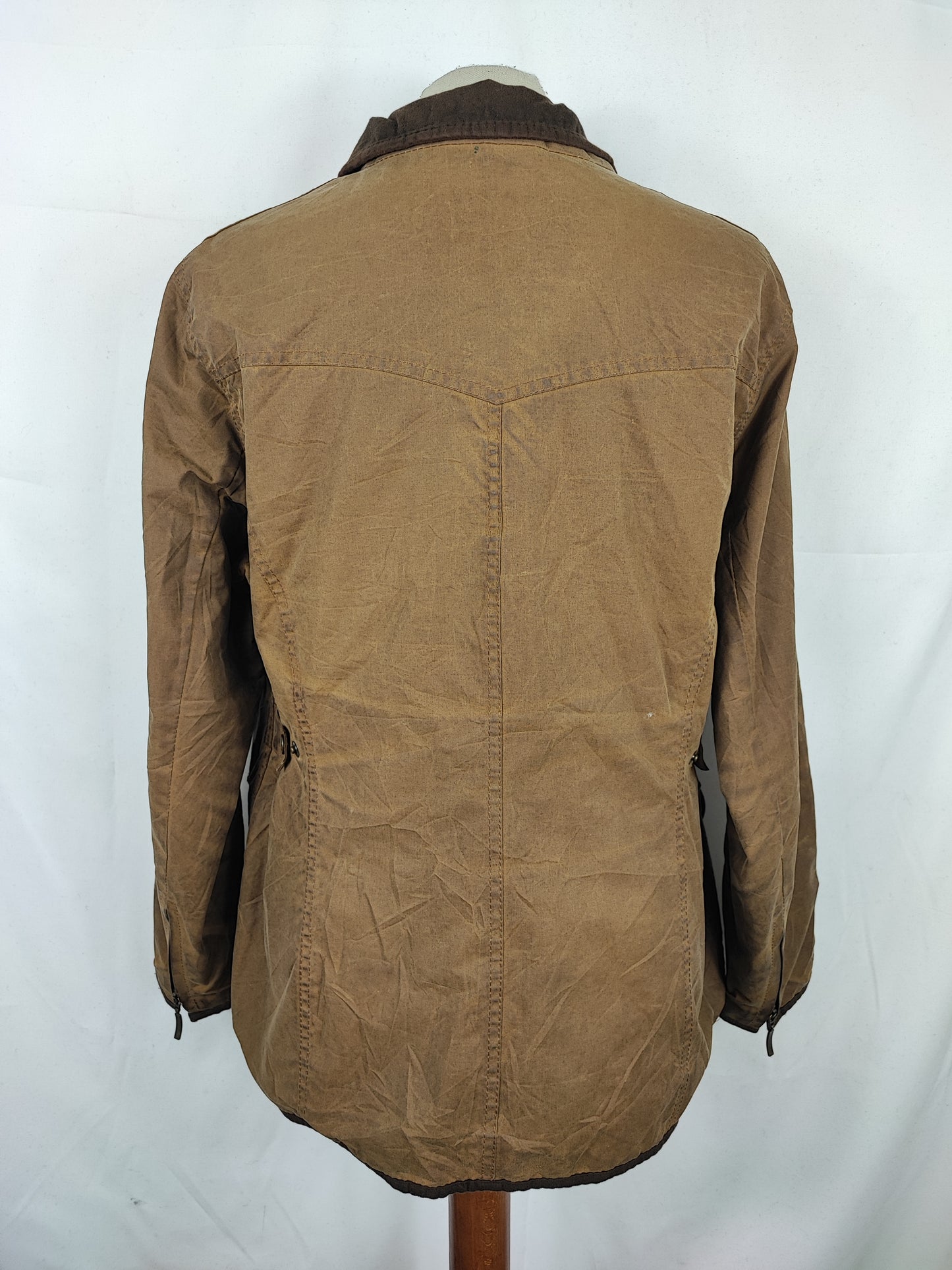 Giacca Barbour unisex corta cerata beige tg.46 Utility short jacket Beige size UK 16