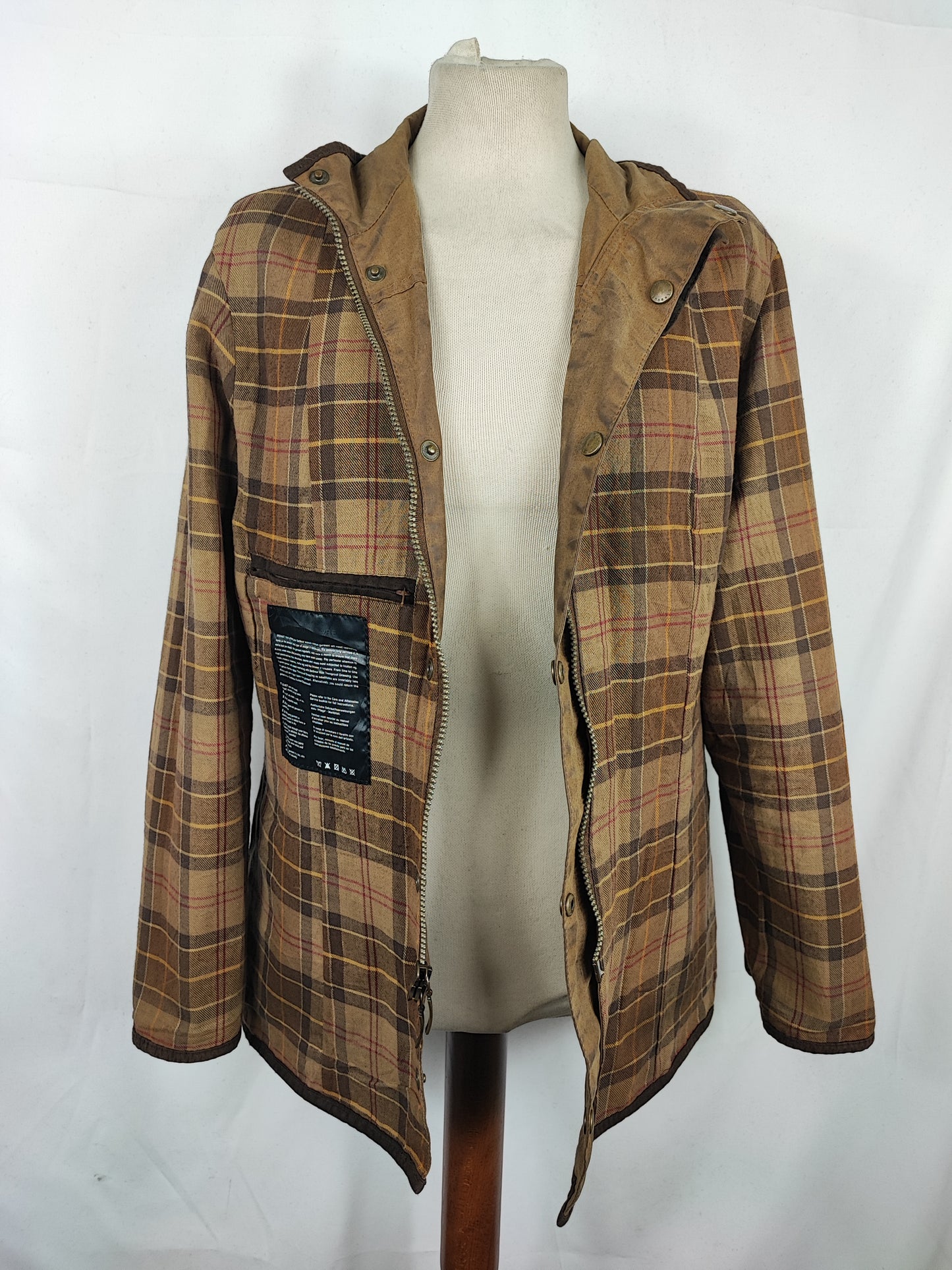 Giacca Barbour unisex corta cerata beige tg.46 Utility short jacket Beige size UK 16