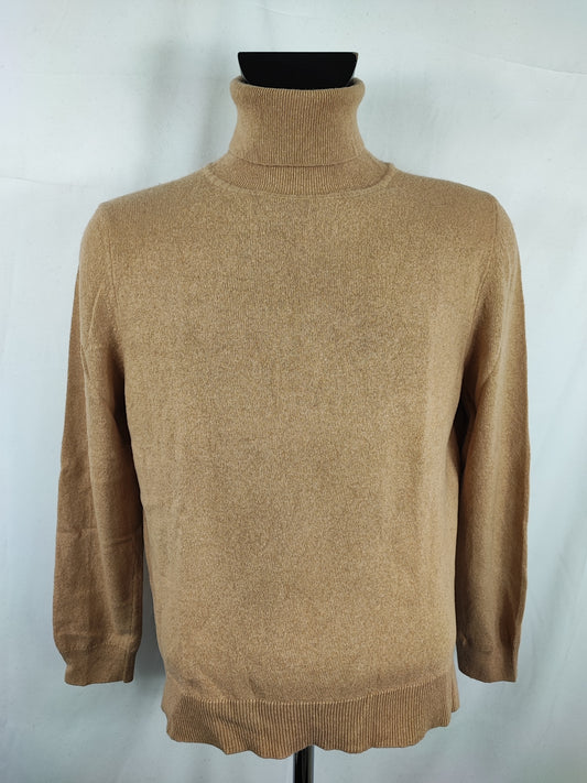 Maglione Barbour da donna in lana beige tg.44/46 - Lady Beige Wool Jumper Size Uk16