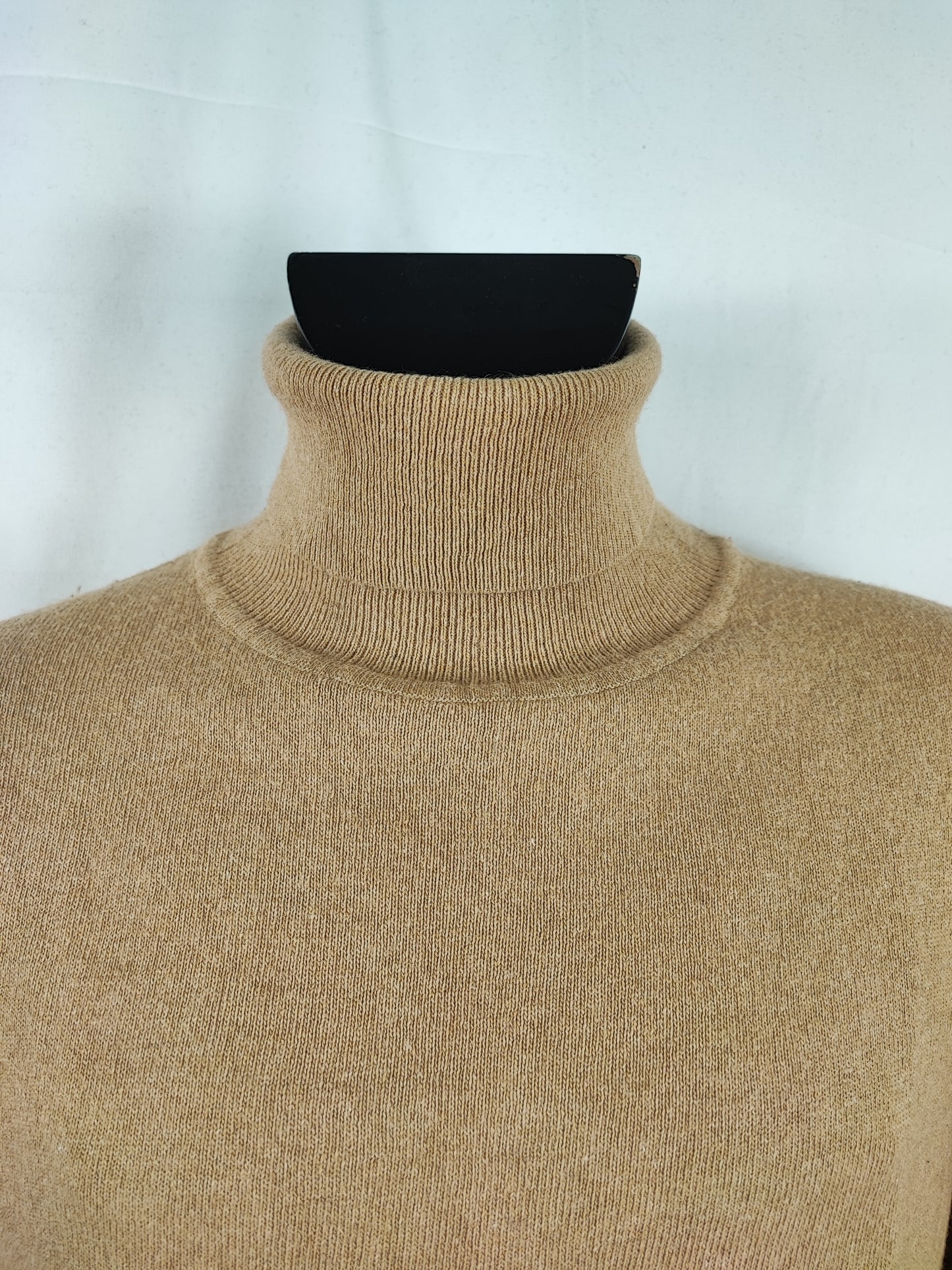 Maglione Barbour da donna in lana beige tg.44/46 - Lady Beige Wool Jumper Size Uk16