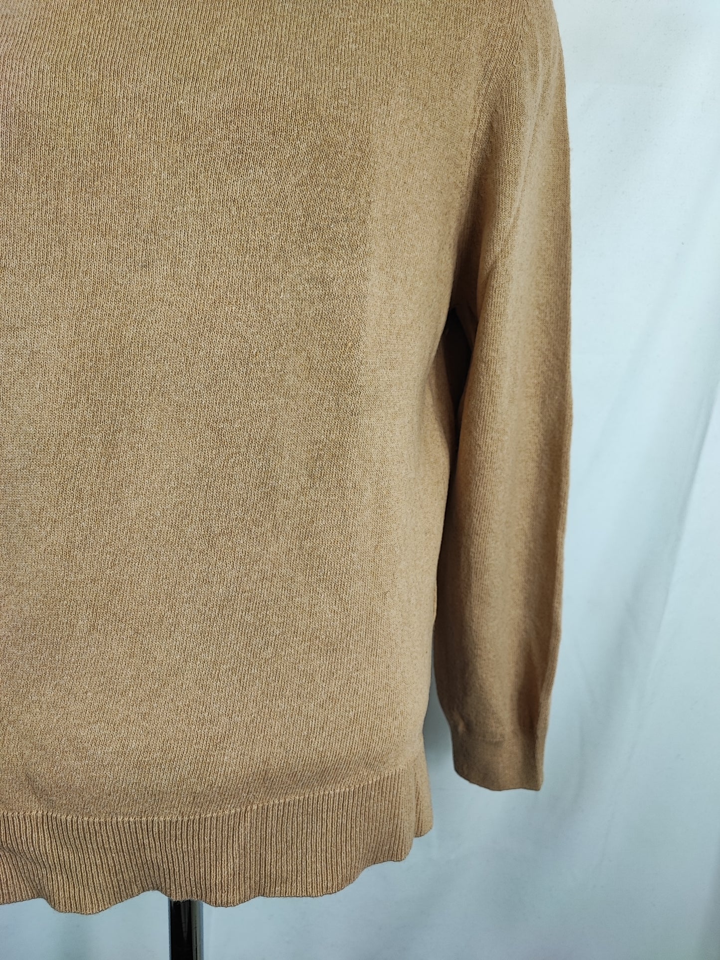 Maglione Barbour da donna in lana beige tg.44/46 - Lady Beige Wool Jumper Size Uk16