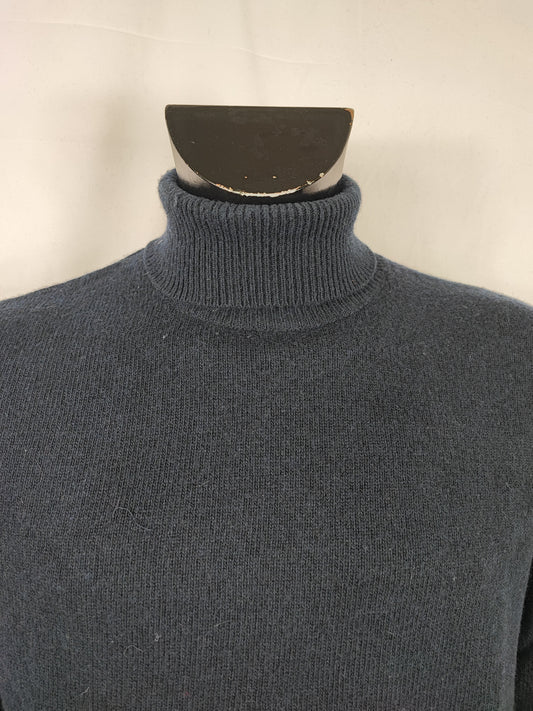 Maglione Barbour Blu In lana Small- Man Wool Navy Jumper Size Small