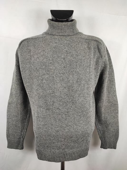 Maglione Barbour da uomo in lana grigio Medium- Man Grey Jumper Size Medium