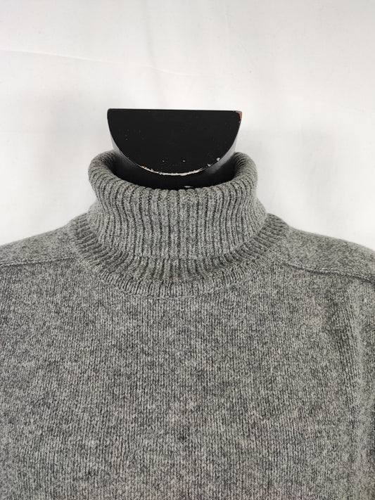 Maglione Barbour da uomo in lana grigio Medium- Man Grey Jumper Size Medium