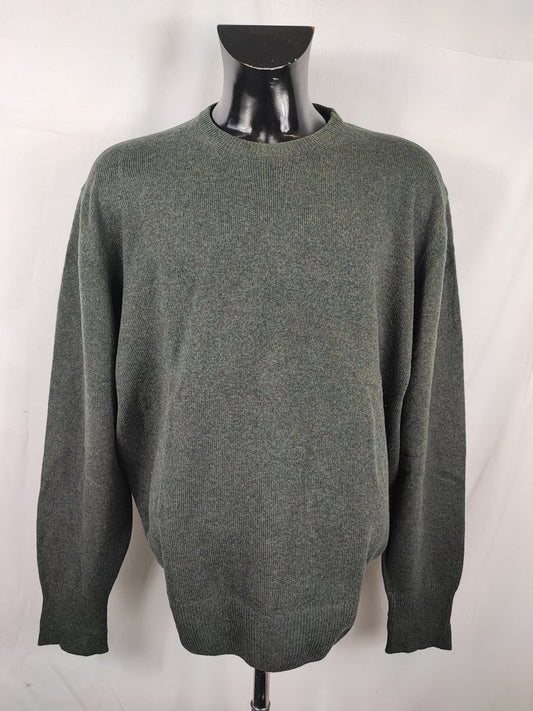 Maglione Barbour da uomo in lana verde Xlarge -  Man green jumper Size Xlarge