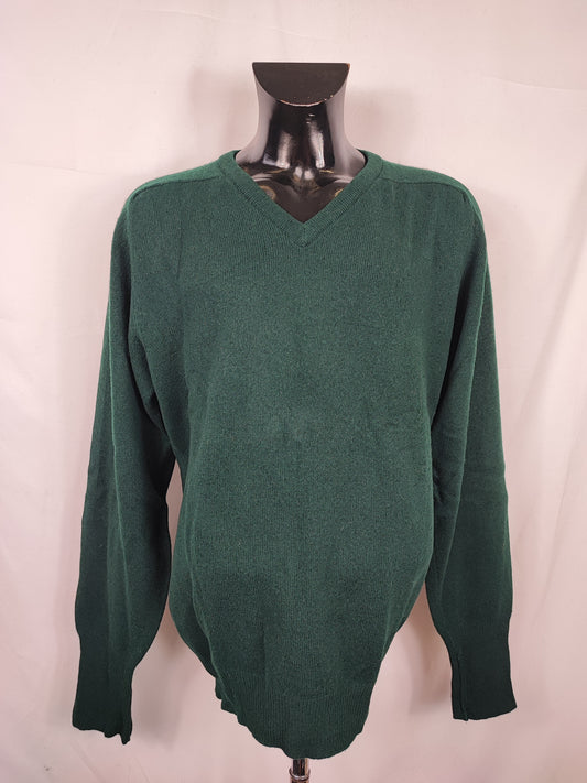 Maglione Barbour da uomo in lana verde Large -  Man green jumper Size Large