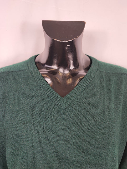 Maglione Barbour da uomo in lana verde Large -  Man green jumper Size Large