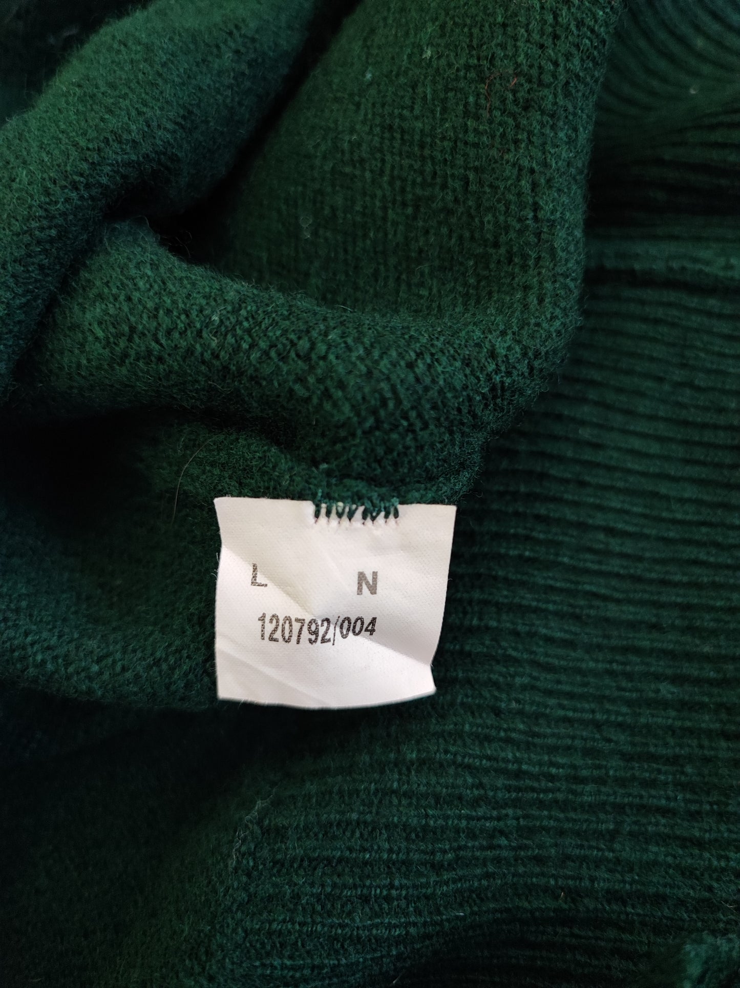 Maglione Barbour da uomo in lana verde Large -  Man green jumper Size Large