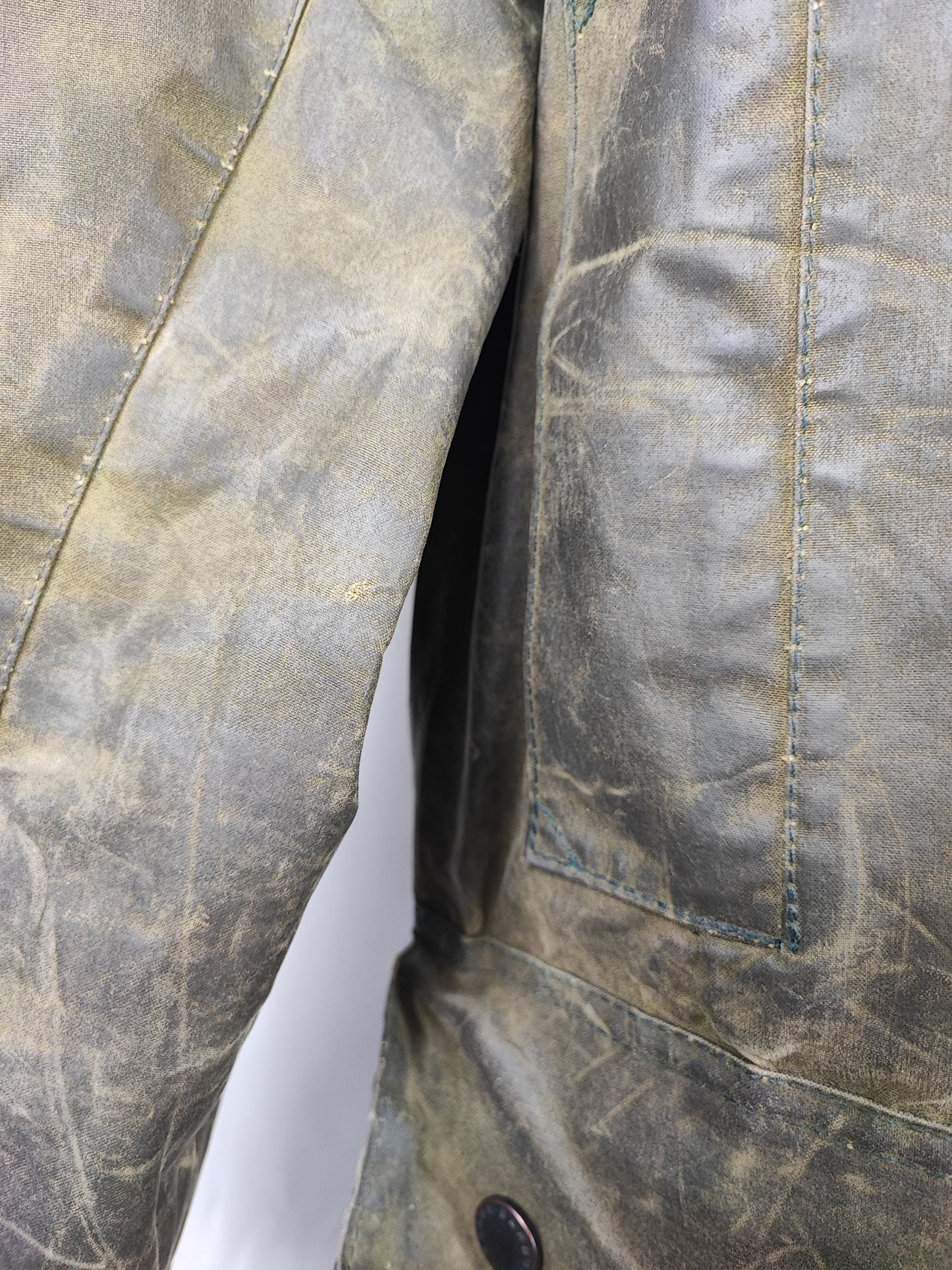 Giacca Barbour Northumbria vintage verde C44/112 cm-Man green Waxed Northumbria Jacket Large/XLarge